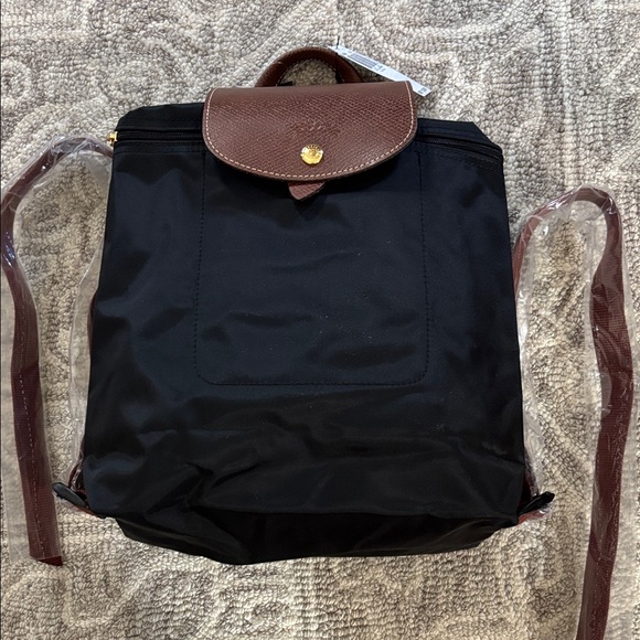 Longchamp Black Backpack NWT - Picture 1 of 5